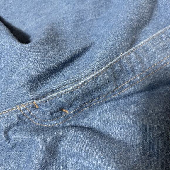 Vintage Levis Men’s Action Jeans 42x30 Made In USA 50/50 Cotton Poly Light Wash - Picture 5 of 15